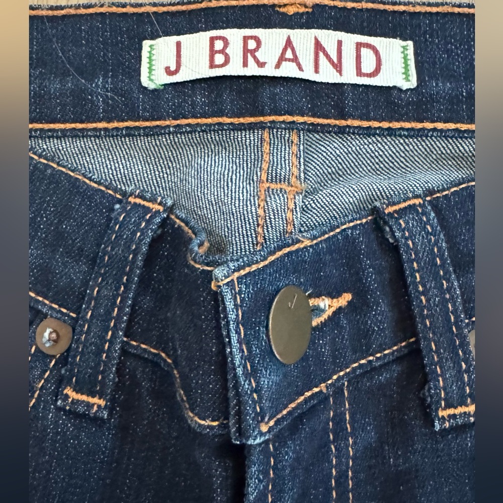 J Brand Dark Indigo Flare Jeans Size 24
